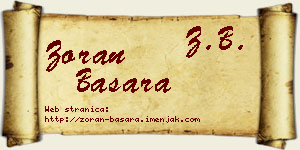 Zoran Basara vizit kartica
